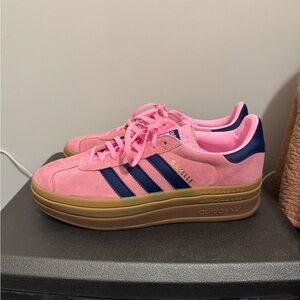 Women’s Adidas Gazelle Bold- Pink Glow